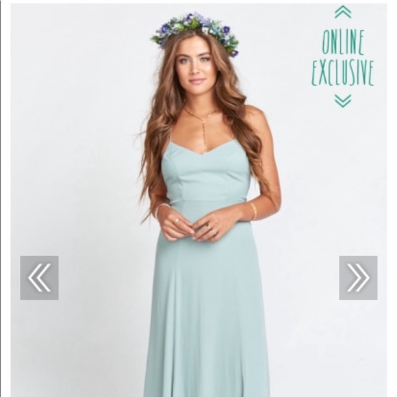 Show Me Your Mumu Goddess Gown Silver Sage - Picture 1 of 4